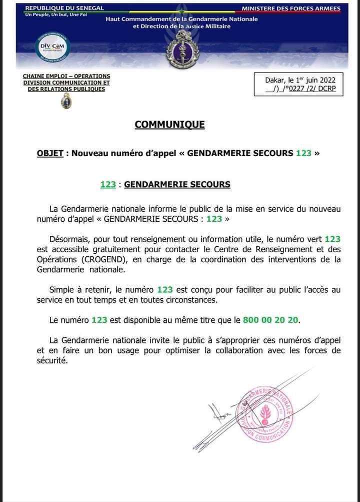 Gendarmerie 123