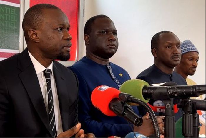 Ousmane Sonko et les leader de YAW
