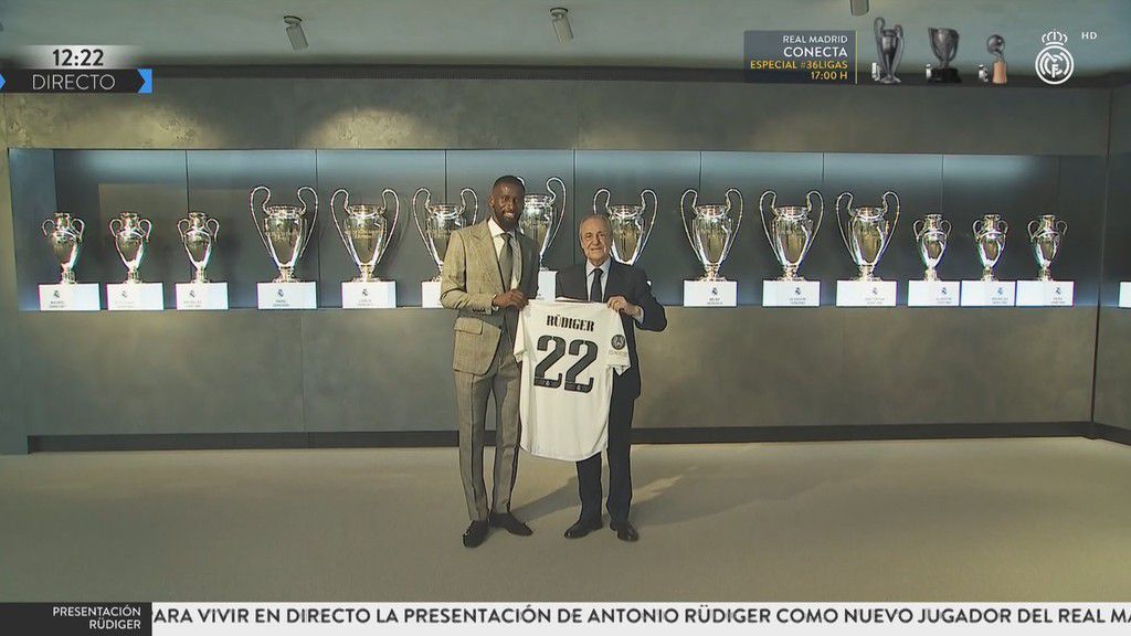Antonio Rudiger et Fiorentino Perez
