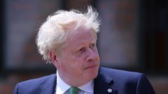 Boris Johnson during a visit to Kigali, Rwanda, this week