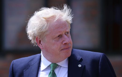 Boris Johnson during a visit to Kigali, Rwanda, this week