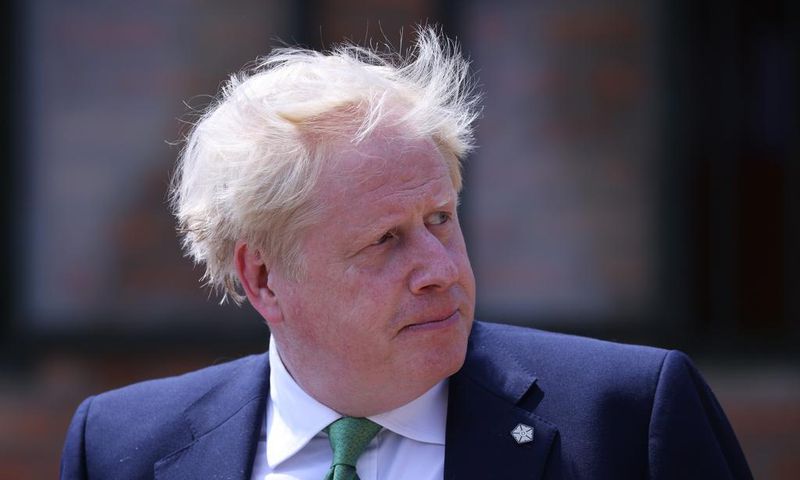 Boris Johnson during a visit to Kigali, Rwanda, this week