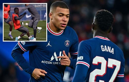Idrissa Gana Guèye blesse Kylian Mbappé à l'entraînement sans faire exprès