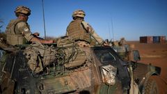 French soldiers involved in the regional anti-insurgent Operation Barkhane, seen near Gao, northern Mali