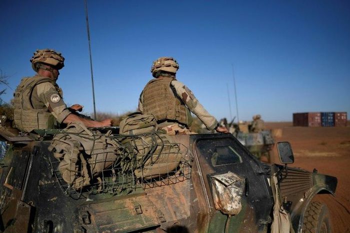 French soldiers involved in the regional anti-insurgent Operation Barkhane, seen near Gao, northern Mali