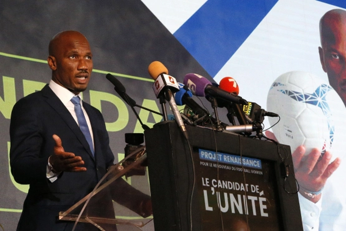 Didier Drogba was campaigning for the presidency of the Ivorian Football Federation