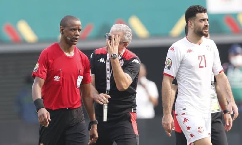 Janny Sikazwe arbitre qui a suscité une polémique lors du match Tunisie-Mali