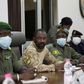 Colonel Assimi Goita, centre, has been granted presidential-like powers as head of the new junta, according to a document posted on Mali's official gazette