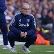 Marcelo Bielsa watches Leeds play Tottenham at Elland Road