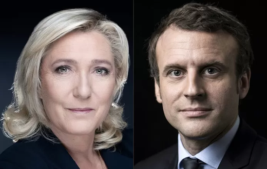 Présidentielle française, Marine Le Pen et Emmanuel Macron au second tour