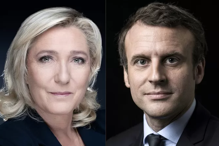 Présidentielle française, Marine Le Pen et Emmanuel Macron au second tour