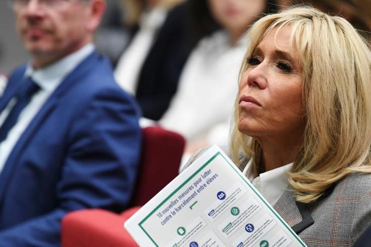 France's first lady Brigitte Macron is a former French and drama teacher who met the president while he was at school