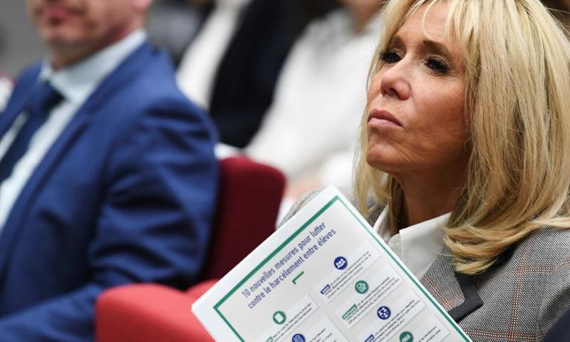 France's first lady Brigitte Macron is a former French and drama teacher who met the president while he was at school