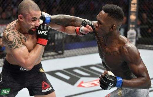Israel Adesanya punished Robert Whittaker at UFC 243