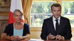 Elisabeth Borne et le Président Emmanuel Macron