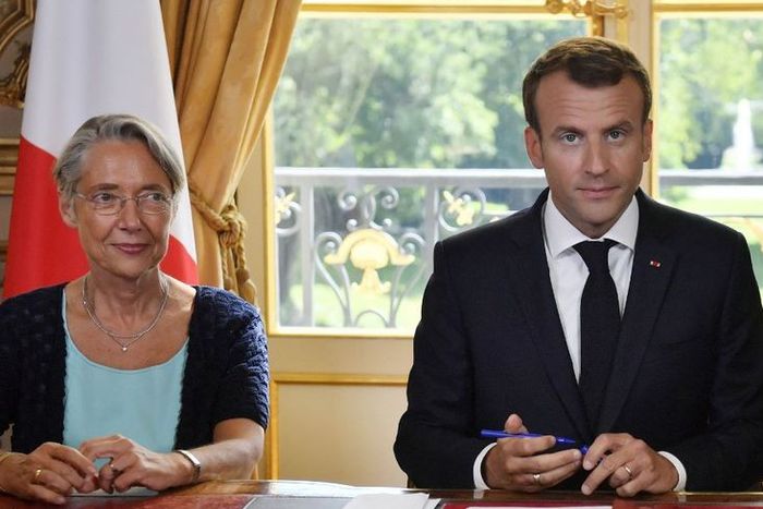 Elisabeth Borne et le Président Emmanuel Macron