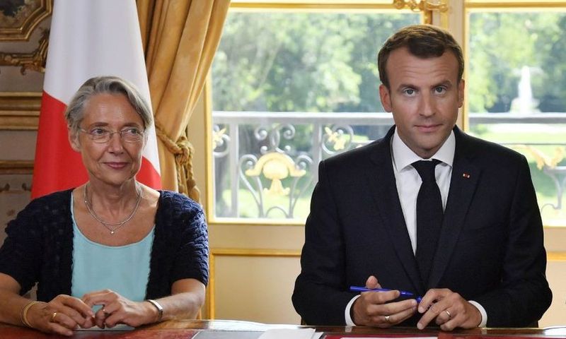 Elisabeth Borne et le Président Emmanuel Macron