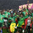 Senegal celebrate with the trophy after winning their first Africa Cup of Nations title