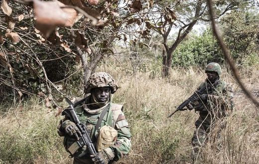 Soldats sénégalais en Casamance