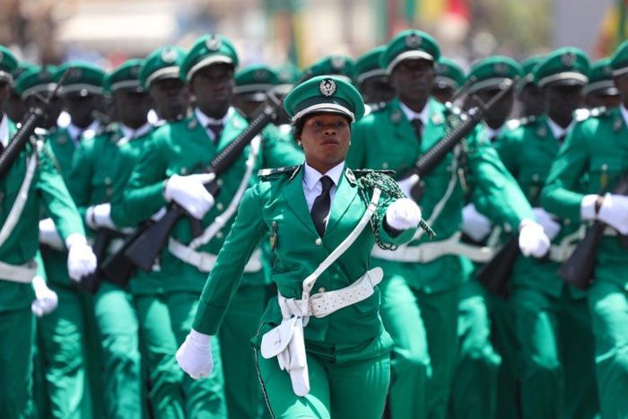 Défilé des agents des Eaux et Forêts le 4 Avril 2019