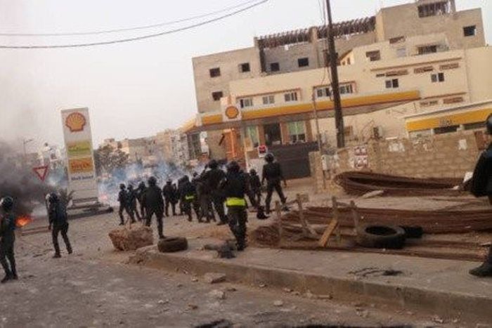 Manifestation à Ngor