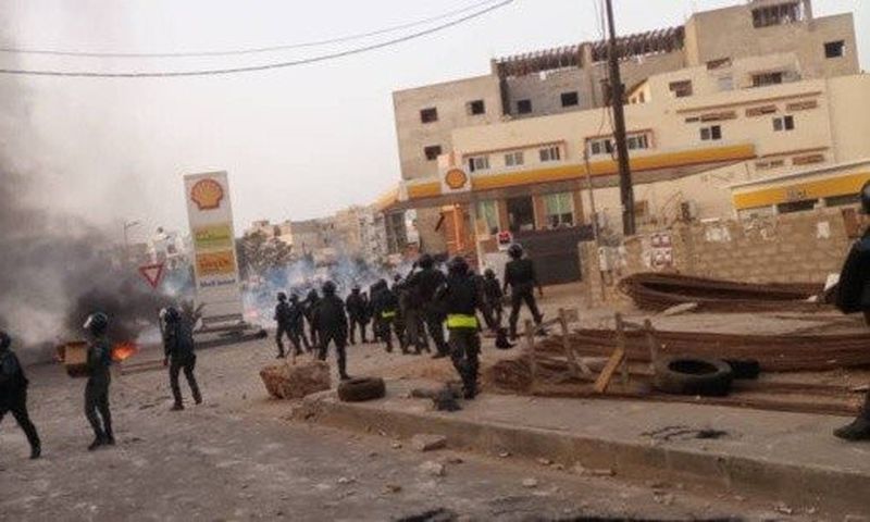 Manifestation à Ngor
