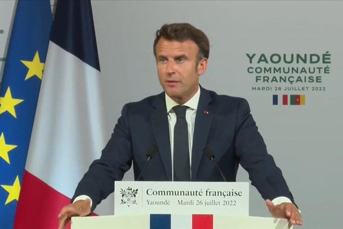 Emmanuel Macron à Yaoundé