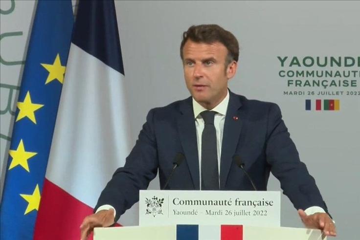 Emmanuel Macron à Yaoundé