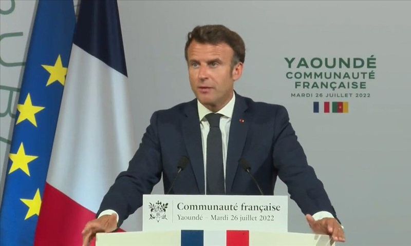 Emmanuel Macron à Yaoundé