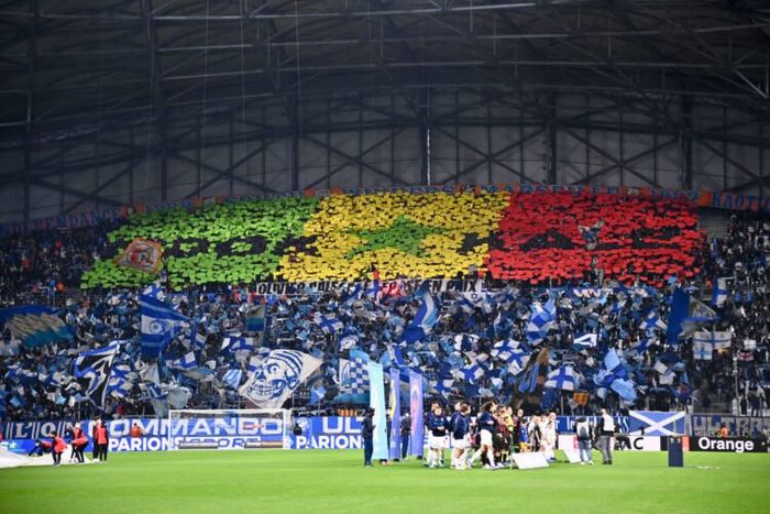 L'OM célèbre ses champions d'Afrique Bamba Dieng et Pape Guèye