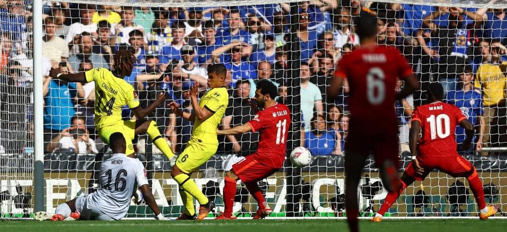 Le score était de zéro but partout à la pause entre Liverpool et Chelsea, lors de la finale de FA Cup samedi 14 mai 2022.