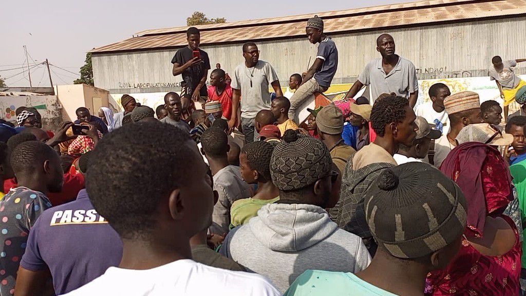 Manif à Fatick suite au décès de Moustapha Cissé pour "négligence médicale"