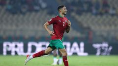 Achraf Hakimi scored his second goal in as many games for Morocco at the Africa Cup of Nations