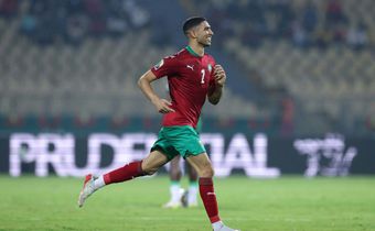Achraf Hakimi scored his second goal in as many games for Morocco at the Africa Cup of Nations