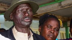 Mzee Joseph Cheptegei le père de l'athlète peu après le décès de sa fille à Eldoret au Kenya