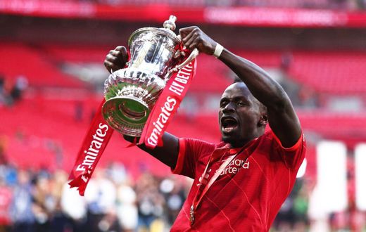 Sadio Mané a gagné la FA Cup avec Liverpool, samedi 14 mai 2022