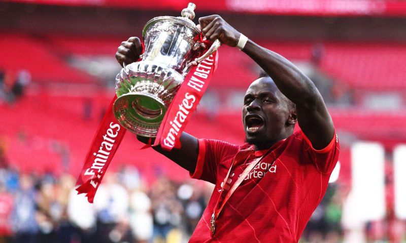 Sadio Mané a gagné la FA Cup avec Liverpool, samedi 14 mai 2022
