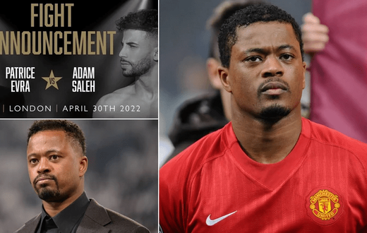 Patrice Evra affrontera Adam Saleh dans un combat de boxe