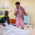Sadio Mané sur son lit d'Hôpital