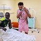 Sadio Mané sur son lit d'Hôpital