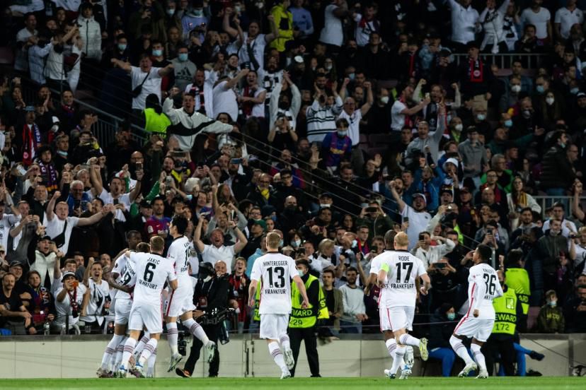 L'Eintracht Francfort exulte Les Allemands ont écarté le Barça