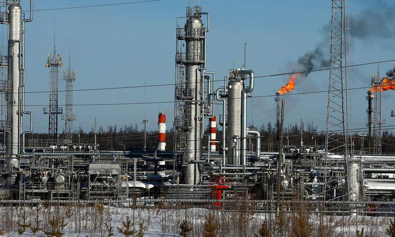 A general view shows a natural and associated petroleum gas processing plant in the Yarakta Oil Field, owned by Irkutsk Oil Company (INK), in Irkutsk Region, Russia March 11, 2019.