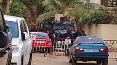 Domicile de Ousmane Sonko à la Cité Keur Gorgui, ce matin