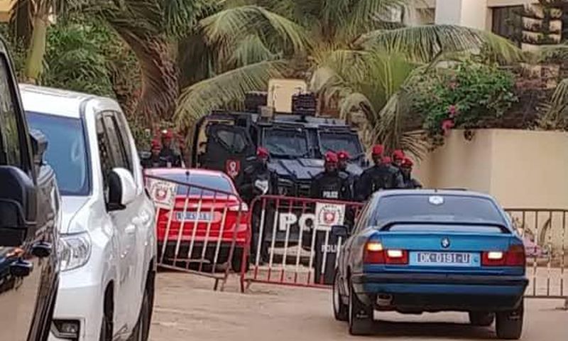 Domicile de Ousmane Sonko à la Cité Keur Gorgui, ce matin