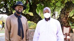 Eddy Kenzo met President Yoweri Museveni