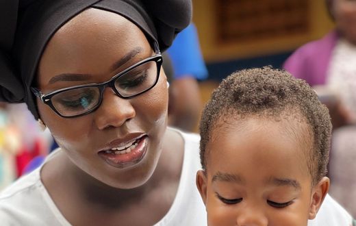 Faridah Nakazibwe with her son