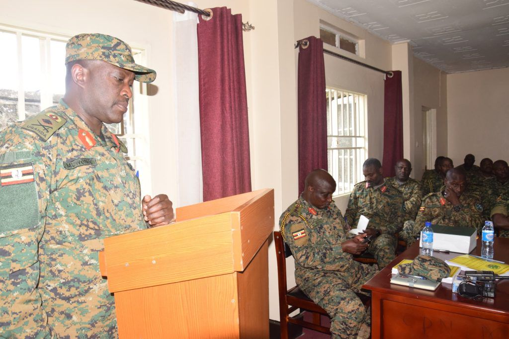 Brig. Muwonge takes over from Gen. Birungi as Mountain Division commander
