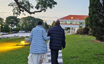 President Museveni with his wife Janet