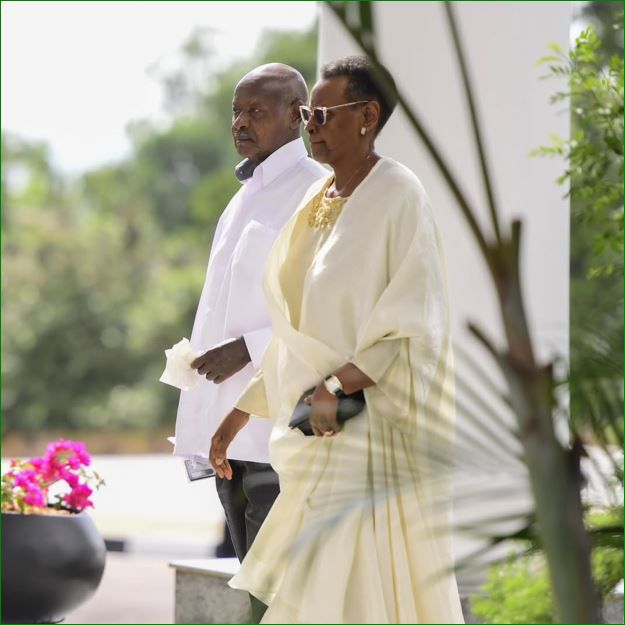 President Museveni with his wife Janet
