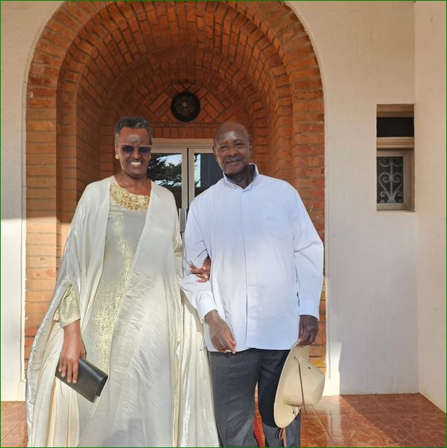 President Museveni with his wife Janet